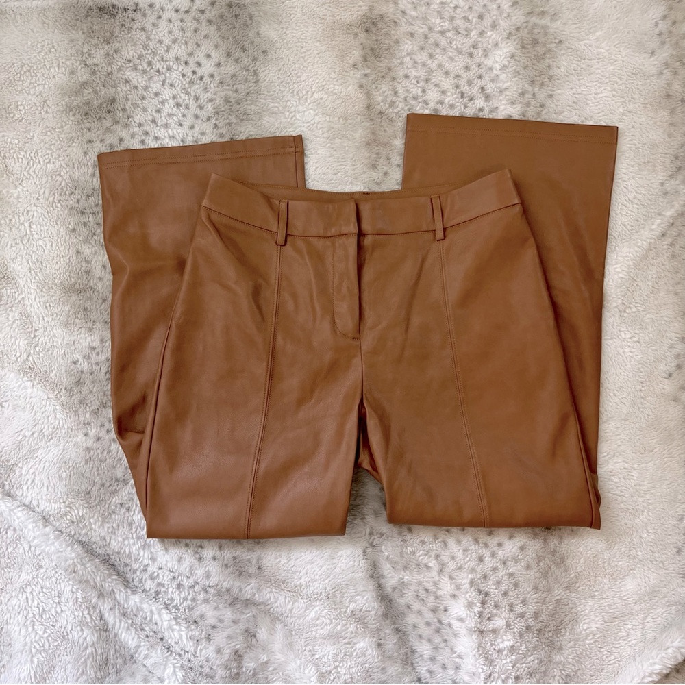 7 For All Mankind Pleather Brown Pants